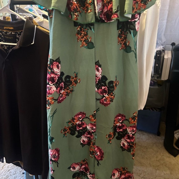 Piphany Green Floral Ruffle Dress BNWT - Picture 6 of 6